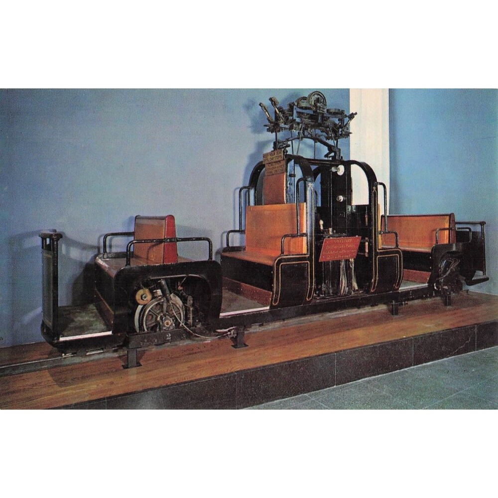 Vintage Senate Subway Car Smithsonian Washington DC Postcard railway Museum rail